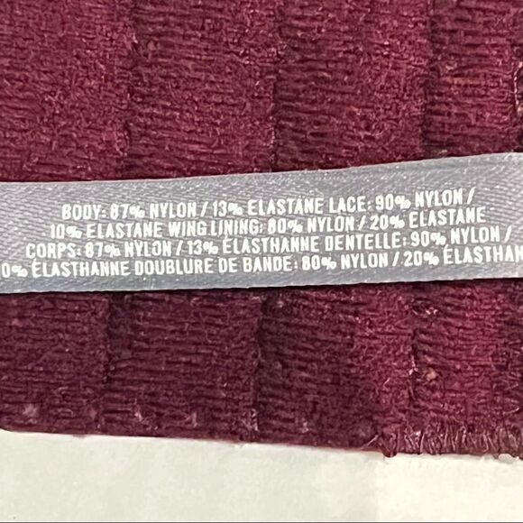 Aerie bralette maroon large lacy  adjustable straps - Picture 11 of 11